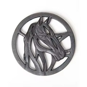 Sous-plat rond en métal découpé motif feuille d'argent moderne, isolant thermique robuste pour table, prix de gros - Product Image 5