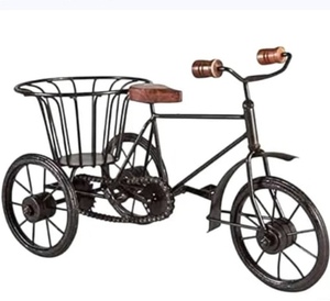 รถสามล้อโบราณจิ๋ว งานแฮนด์เมด ตกแต่งด้วยโลหะและไม้ เหมาะสำหรับงานแต่งงาน - Product Image 3