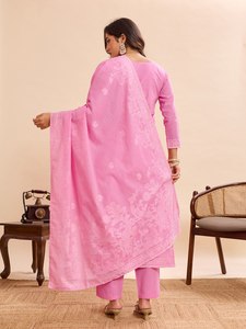 ESTA TEMPORADA DE BODAS, PRUEBA NUESTRO TRAJE PLAZZO DE DISEÑADOR CON BORDADOS Y DUPATTA - Product Image 3