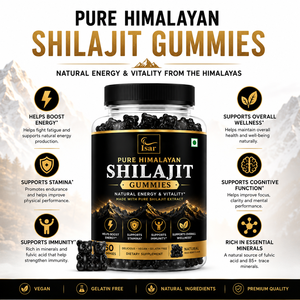 Gummies de Shilajit 100% Naturel de Qualité Supérieure, Pures et Authentiques, de Qualité Alimentaire, pour l'Énergie Naturelle et le Soutien Immunitaire - Product Image 3