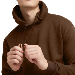 High Quality Men's Oversize 100% Cotton Hoodie <b>Thick</b> <b>Fleece</b> Streetwear Drop Shoulder Plain Dyed Customizable for Winter Season - Product Image 4