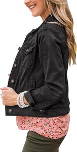 Women's <b>Cropped</b> <b>Denim</b> <b>Jacket</b> Vintage Blue Button Closure Casual Street Style OEM Custom Fashion Outerwear Premium Quality Fit - Product Image 2