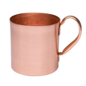 Tasses en cuivre massif écologiques et artisanales avec poignée, idéales pour les cocktails Moscow Mule et l'utilisation à domicile, à prix compétitif. - Product Image 1