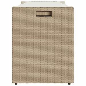 Panca contenitore da esterno in polyrattan beige, dimensioni 39,4 x 17,7 x 22,4 pollici - Product Image 5