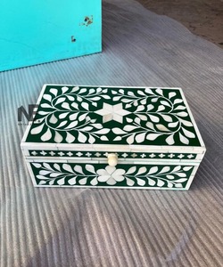 Elegant Bone Inlay Trinket <b>Box</b> With Handmade Pattern For Storing <b>Jewelry</b> Accessories And Small Belongings - Product Image 6