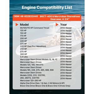 Elica Fuoribordo in Alluminio a 15 Denti (Upgrade OEM) per Motori Mercury/Mariner 90-400 HP, 4-3/4 Pollici - Product Image 4