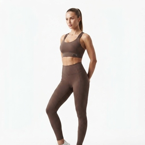 Conjunto Deportivo de Dos Piezas para Mujer, Leggings de Cintura Alta y Sujetador Deportivo, Ropa Deportiva para Fitness y Entrenamiento - Product Image 4