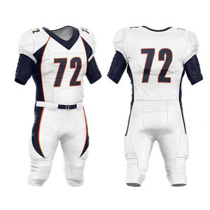 Uniforme de Fútbol Americano Sublimado Personalizado Más Vendido, Jersey Deportivo Personalizado para Equipo, Transpirable, 100% Poliéster, Secado Rápido para Hombre - Product Image 4