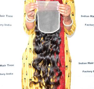 Commandez en ligne dès maintenant : Extensions de cheveux humains indiens Remy ondulés, sans traitement chimique, cuticules alignées, qualité vierge, vente en gros par Export. - Product Image 1