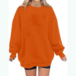 Sudaderas de Algodón para Mujer, Diseño Personalizado, Alta Calidad, Manga Larga, Casuales, Invierno, Color Sólido, Estilo Urbano, Forro Polar, Venta al Por Mayor - Product Image 2