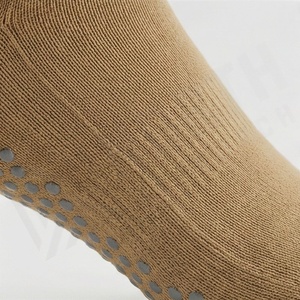 Chaussettes ras du cou unies respirantes en tricot style classique pour adulte, usage décontracté, beige - Product Image 5