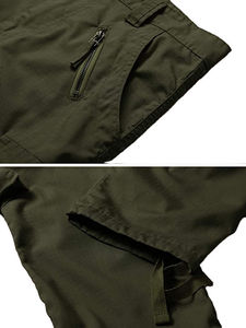 Pantalon cargo ample pour homme en 100 % coton, respirant, anti-boulochage, séchage rapide, avec cordon de serrage, style streetwear, vente en gros - Product Image 5