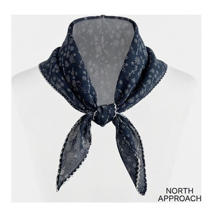 NORTH APPROACH Women's Square Chiffon Scarf Floral Print Elegant Multi-Functional Fashion Accessory All Seasons - Product Image 2