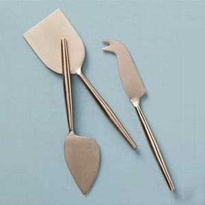 Brindille en métal gaufré avec abeille et papillon, poignée Unique faite à la main, nouveau Design, ensemble d'outils de coupe de fromage, ensembles de vaisselle occidentaux - Product Image 2