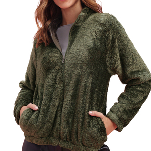 High Quality Ladies Winter Faux Fur Clothes Warm <b>Crop</b> <b>Puffer</b> <b>Jacket</b> Women's Zipper Casual Fashion Oversized Padded <b>Jackets</b> OEM - Product Image 4