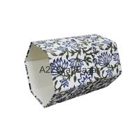 Poubelle hexagonale élégante en carton de papier coton fait main, pliable, à ouverture supérieure, pour usage intérieur/extérieur, bureau ou rue, vente en gros