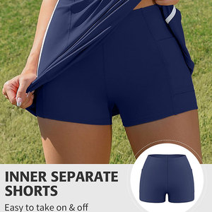 New Trending Style Women's 2 Piece Set Above Knee Length Skirt With Customizable <b>Packaging</b> Premium Quality Tennis Set - Product Image 4