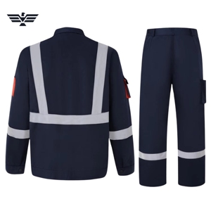 Custom Reflective Workwear Suit Industrial Safety <b>Jacket</b> and Pants Uniform for Construction Oilfield & Factory <b>Workers</b> - Product Image 1