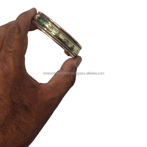 Elegante Brazalete Magnético de Cobre con Diseño de Om y Buda, Joyería Espiritual Inspirada en la Meditación, Colección de Regalos - Product Image 4
