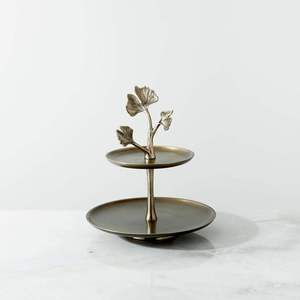 Round metal chocolate stand with ornate lace edging for wedding dessert <b>tables</b> and premium <b>party</b> <b>table</b> setups - Product Image 3
