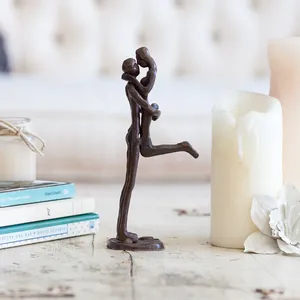 Escultura Metálica Artística Hecha a Mano, Pieza de Lujo para Decoración de Interiores, Acero Inoxidable Chapado en Oro Hecho a Mano - Product Image 2