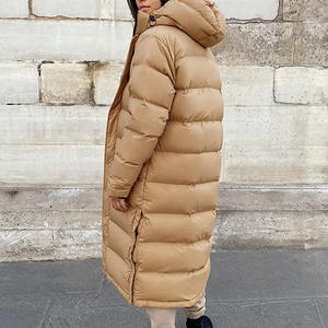 Veste longue matelassée personnalisée pour femmes et filles, manches longues, vestes féminines, vente en gros OEM, vestes longues respirantes - Product Image 2