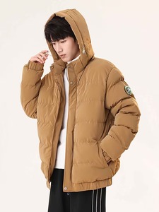 Veste d'hiver pour homme de haute qualité, épaisse, coupe-vent, chaude, à capuche, avec fermeture éclair, rembourrage 200g-250g, tricotée, écologique, respirante, anti-rétrécissement - Product Image 4