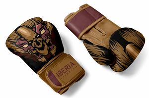 Guantes de Boxeo Premium IBERIA con Estampado de León, Guantes de Entrenamiento de Cuero PU, Logotipo Personalizado OEM, Equipo Deportivo al por Mayor - Product Image 4