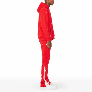 Premium Quality Nylon Tracksuit Set Jacket Lightweight Waterproof Breathable Training Windbreaker <b>Men</b> <b>Flared</b> Tracksuit - Product Image 5