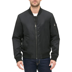 เสื้อแจ็คเก็ตบอมเบอร์ MA-1 ผ้าซาตินสำหรับผู้ชาย แบบไม่บุใย - Product Image 1