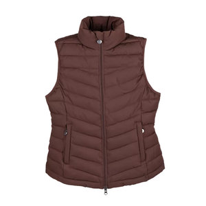 Gilet d'équitation matelassé Tough Tack Brown, fermeture éclair, rembourré, pour entraînement équestre - Product Image 6