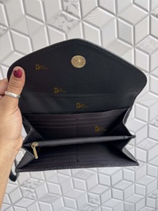 Vente Flash : Étui de Téléphone en Cuir Travaillé à la Main, Élégant, en Cuir Véritable, Motif à Carreaux Blancs, Style Vintage, Portefeuille pour Femme - Product Image 6