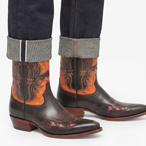 Men <b>High</b> Quality Leather Western Boots Custom Embroidery Men Leather Cowboy Boots Men Genuine Leather <b>Knee</b> <b>High</b> Cowboy Boots - Product Image 4
