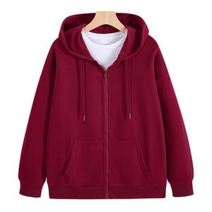 Sudadera con capucha y cremallera personalizada de mezcla de algodón suave unisex con logotipo personalizado para minoristas de moda y propietarios de marcas - Product Image 4