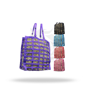 Bolsa de Heno para Caballos de Alimentación Lenta con Correa Ajustable, Bolsa de Alimentación Ecuestre de Nailon con Orificio Frontal para Uso en Establos y Remolques - Product Image 1