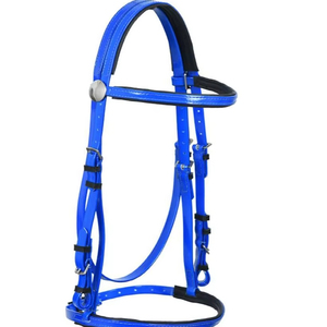 Ensemble d'équipement d'équitation en cuir personnalisé, imperméable, avec têtière et rênes, OEM, coloré et durable, EquiElite - Product Image 1