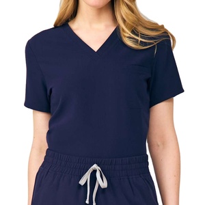 Classic Women Medical <b>Scrubs</b> <b>Set</b> Nurse Uniform Breathable Hospital Nursing <b>Scrub</b> Suit Wholesale Custom Logo Blue <b>Scrub</b> For Women - Product Image 1