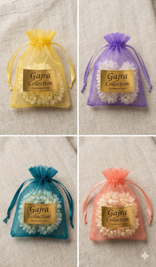 Mogra Gajra Artificial Hecha a Mano de Primera Calidad con Bolsas de Regalo de Organza, Adorno Festivo para el Cabello Perfecto para Bodas con Bolsas de Organza de Diseño - Product Image 4