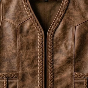 <b>Mens</b> Cowboy Fringe Vest Leather Western Sleeveless <b>Jacket</b> <b>Suede</b> Tassel Festival Rodeo Biker Supplier Premium OEM Apparel - Product Image 6