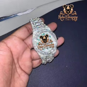 Custom Cced Out Luxury <b>Square</b> Diamond <b>Watch</b> Stainless Steel Band Analog Quartz <b>Men's</b> Timepiece <b>Watch</b> <b>for</b> <b>Mens</b> - Product Image 6