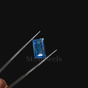 Diamante Cultivado en Laboratorio con Corte Baguette Azul de 1CT, 2CT, 3CT, 4CT, Certificado por IGI, Diamante Suelto para Fabricantes de Joyería - Product Image 2