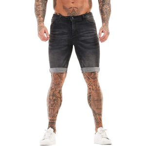 Streetwear Custom <b>Patches</b> Logo <b>Men</b> Denim <b>Shorts</b> With Custom Embossed Design <b>Shorts</b> Printed Jean Denim <b>Shorts</b> For Unisex - Product Image 1