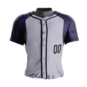 Ensemble de vêtements de sport de baseball de haute qualité, nouveau design, uniforme d'équipe, couleurs personnalisées, logo, 100% polyester, séchage rapide, respirant - Product Image 4