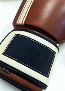 Hot Selling Unisex Leather Professional Boxing Gloves High Density <b>Foam</b> Shock Absorbing Moisture Wicking Full Finger Hook Loop - Product Image 6