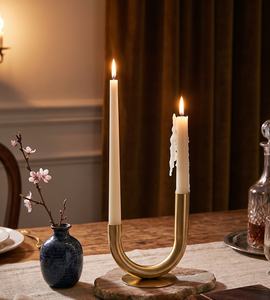 Porte-bougie rond noir pour la décoration de la maison, résistant à la chaleur, design durable, très demandé à bas prix - Product Image 5