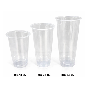 Big Sized Wide Shaped PP Polypropylene <b>Plastic</b> <b>Cup</b> Jumbo Size 18, 22, and 26 Oz 7, 8, and9 gr for Beer and Boba from Indonesia - Product Image 6