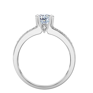 Test de diamant réussi GRA certifié Moissanite 925 bague de fiançailles de mariage en argent sterling pour les femmes Destiny Jewwllery - Product Image 3