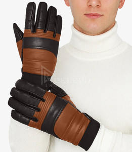 Gants de moto en cuir à manchette longue personnalisés, gants de course professionnels, gants de moto avec protection rigide, vente en gros - Product Image 6