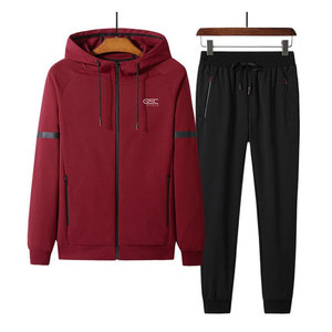 Conjunto de chándal de invierno de buena calidad Diseño de dos piezas Tu propio conjunto de chándal de manga larga - Product Image 1