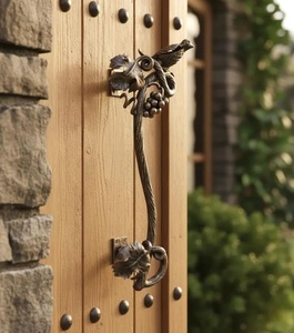 Manija de hierro forjado para puerta de estilo clásico, con motivos de pájaros y enredaderas. - Product Image 4